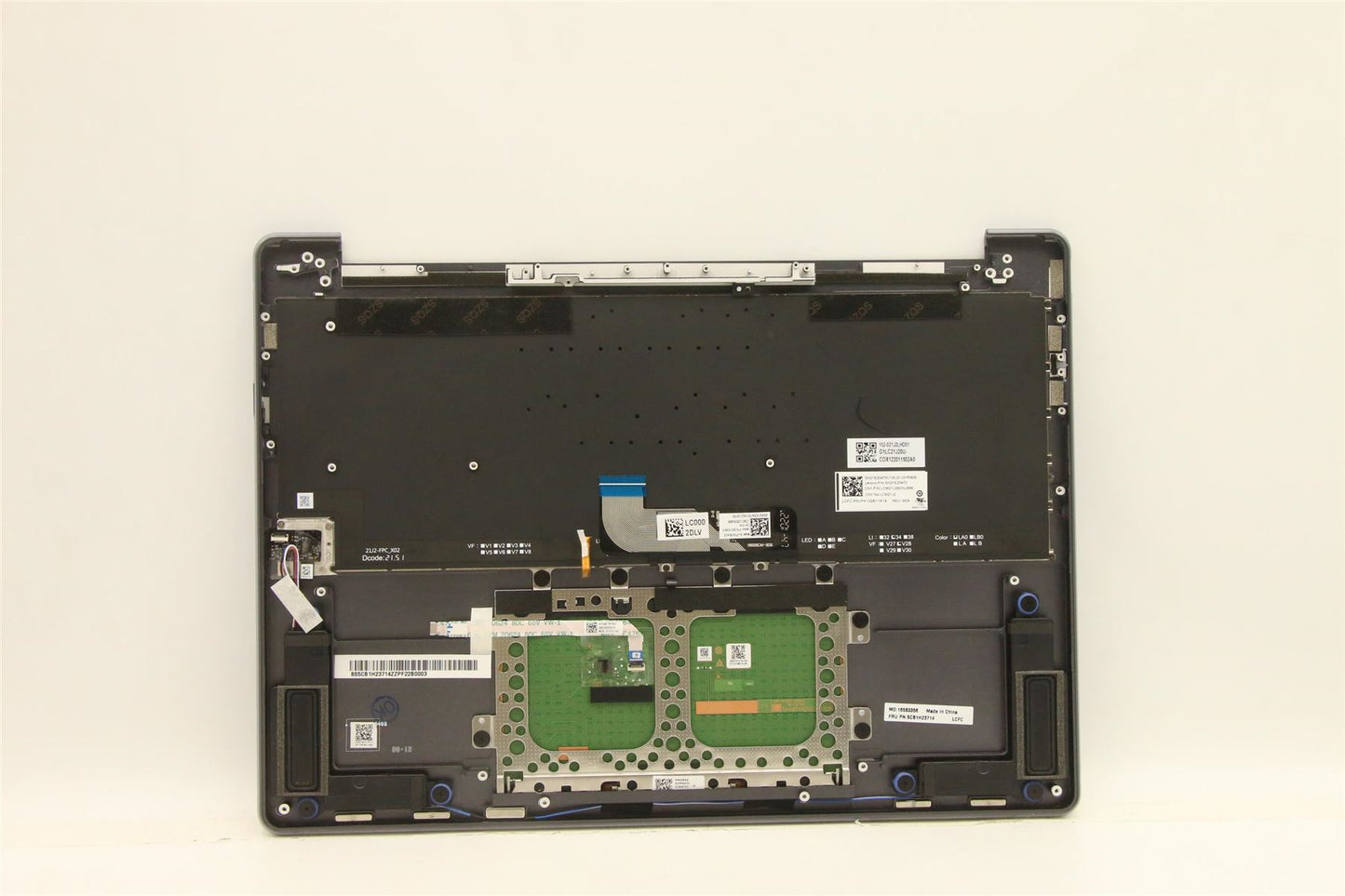 Lenovo IdeaPad 9 14IAP7 Palmrest Cover Touchpad Keyboard Nordic Grey 5CB1H23714
