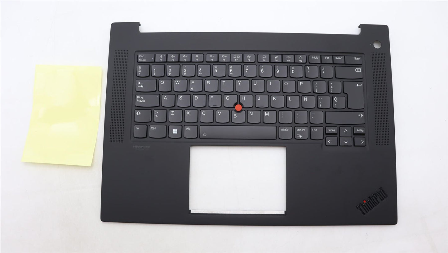 Lenovo ThinkPad P1 Gen 6 Keyboard Palmrest Top Cover Spanish Grey 5M11L89020