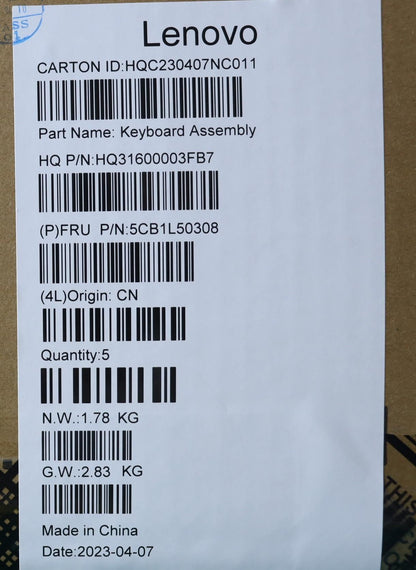 Lenovo Yoga 7 14ARP8 Palmrest Cover Touchpad Keyboard Bulgarian 5CB1L50308
