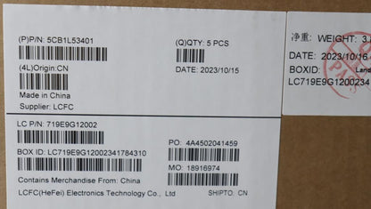 Lenovo Upper Case ASM_SLV L82WS RGBWOT_WL 5CB1L53401