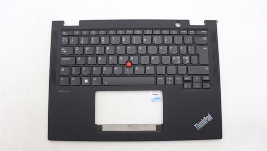 Lenovo ThinkPad X13 Gen 4 Keyboard Palmrest Top Cover Nordic Black 5M11L64148