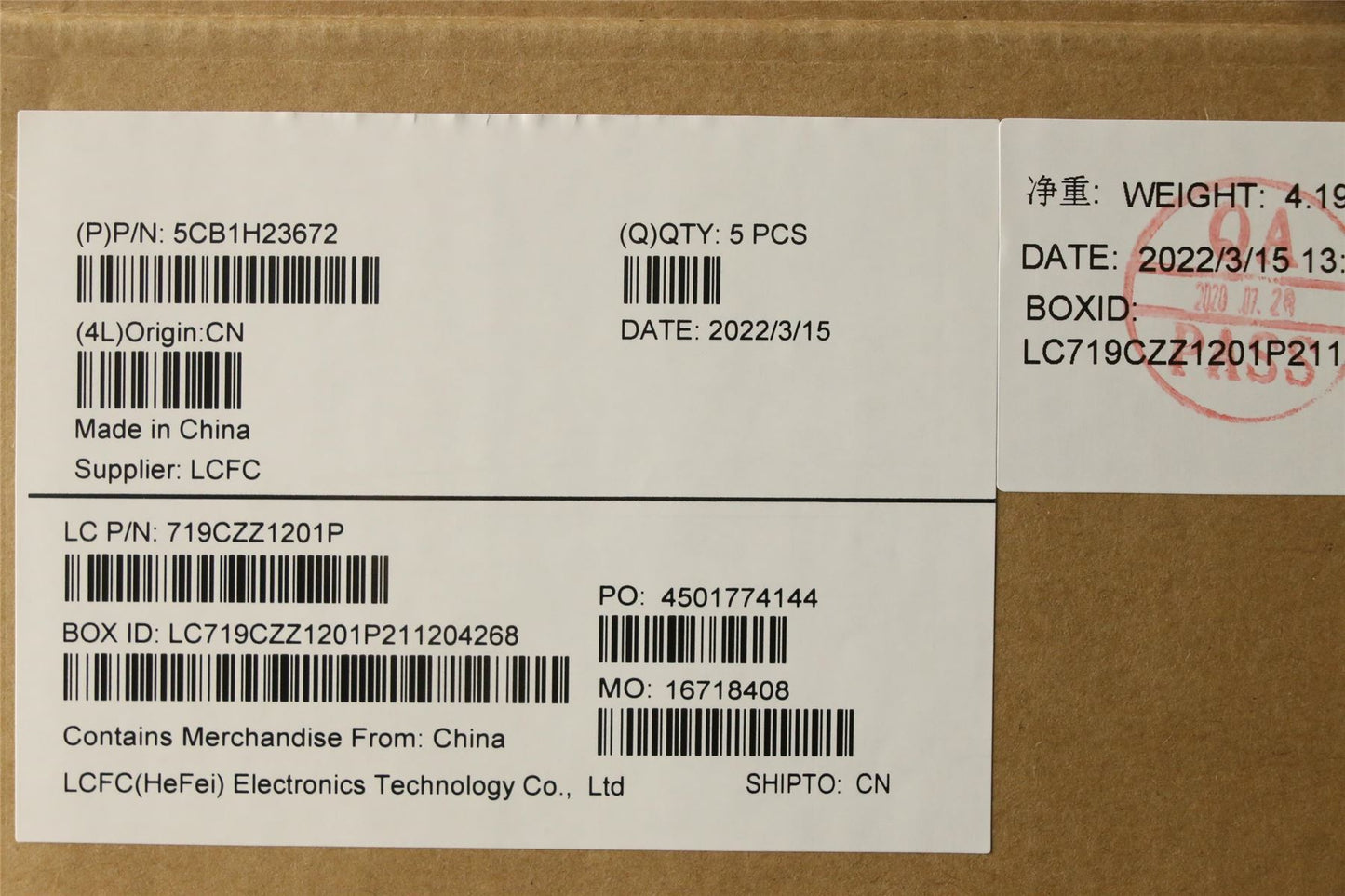 Lenovo COVER Upper Case ASM_ENG L82RC STGY RGB 5CB1H23672
