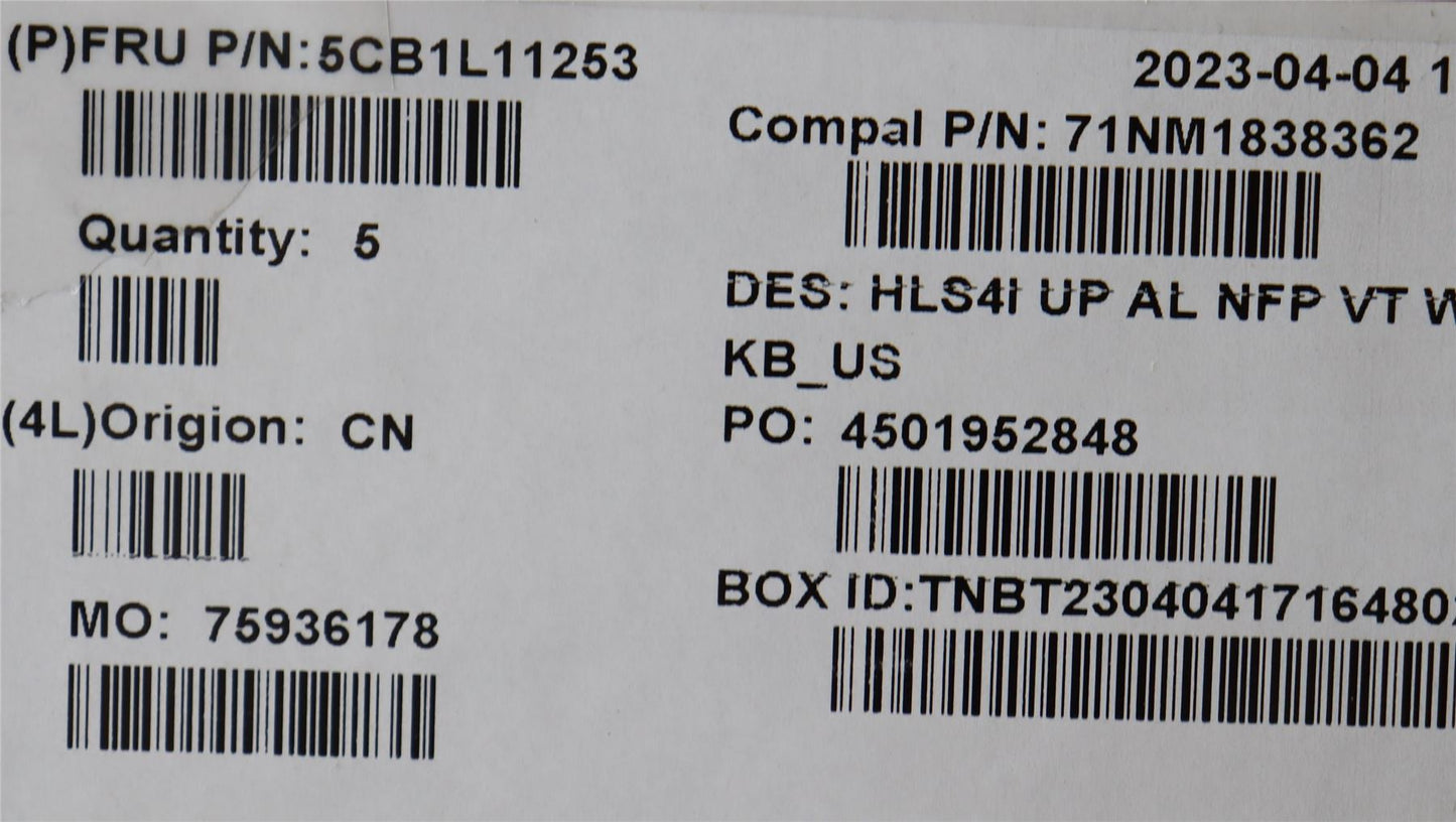 Lenovo IdeaPad 5 14IRL8 5 14ABR8 Palmrest Cover Touchpad Keyboard 5CB1L11253