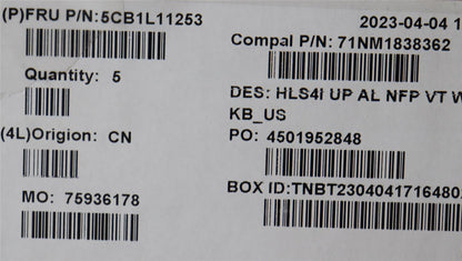 Lenovo IdeaPad 5 14IRL8 5 14ABR8 Palmrest Cover Touchpad Keyboard 5CB1L11253