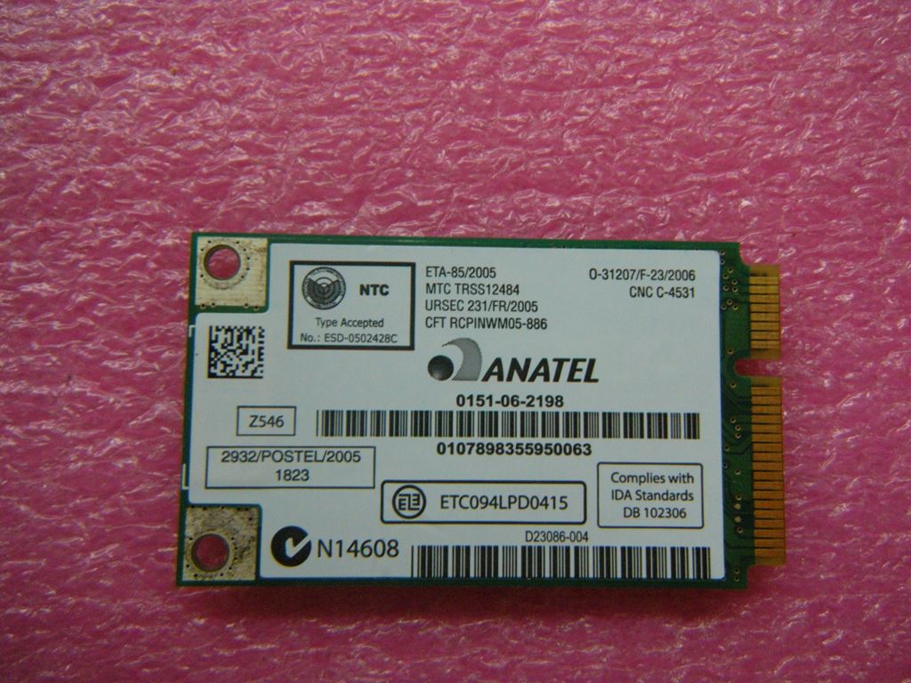 Lenovo FRU Golan WiFi WLAN Board 42T0857