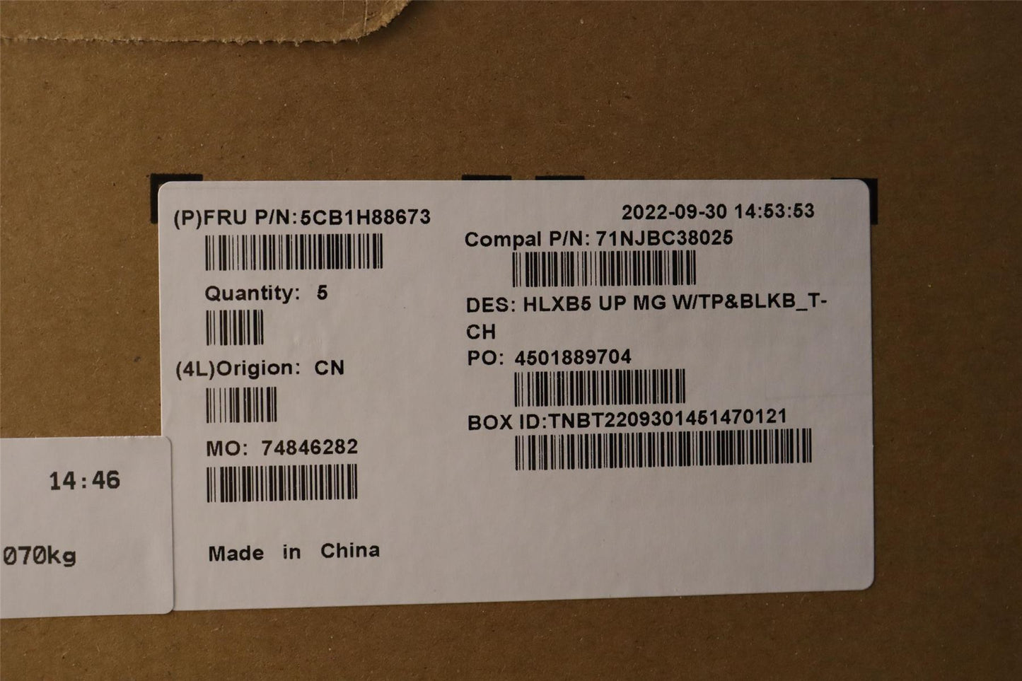 Lenovo Upper Case ASM_TC C21DL MGBL 5CB1H88673