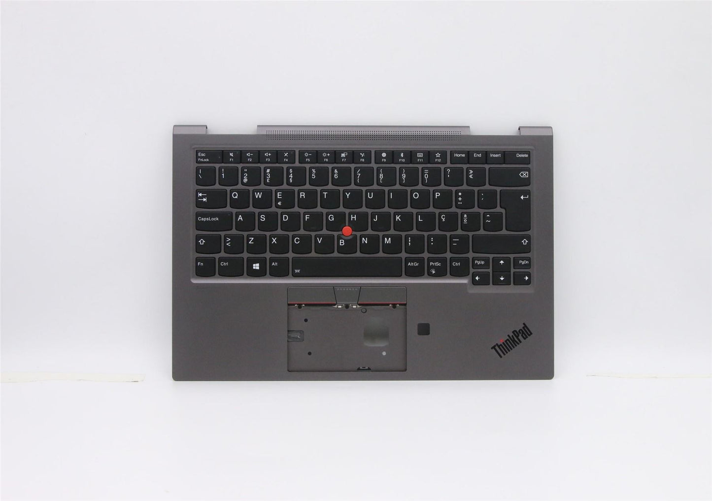 Lenovo Yoga X1 4th Gen Keyboard Palmrest Top Cover Portuguese Grey 5M10V24862