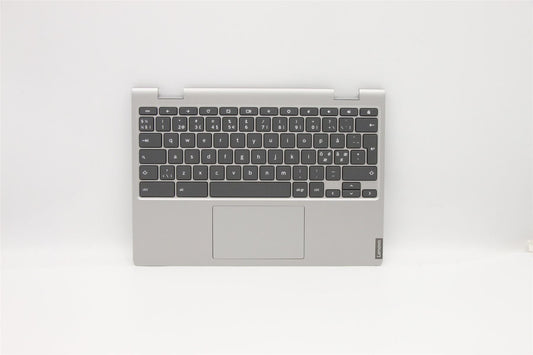 Lenovo Chromebook C340-11 Keyboard Palmrest Top Cover Nordic Grey 5CB0U43380