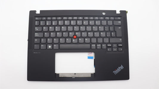 Lenovo ThinkPad X13 Gen 4 Keyboard Palmrest Top Cover Spanish Black 5M11H94328