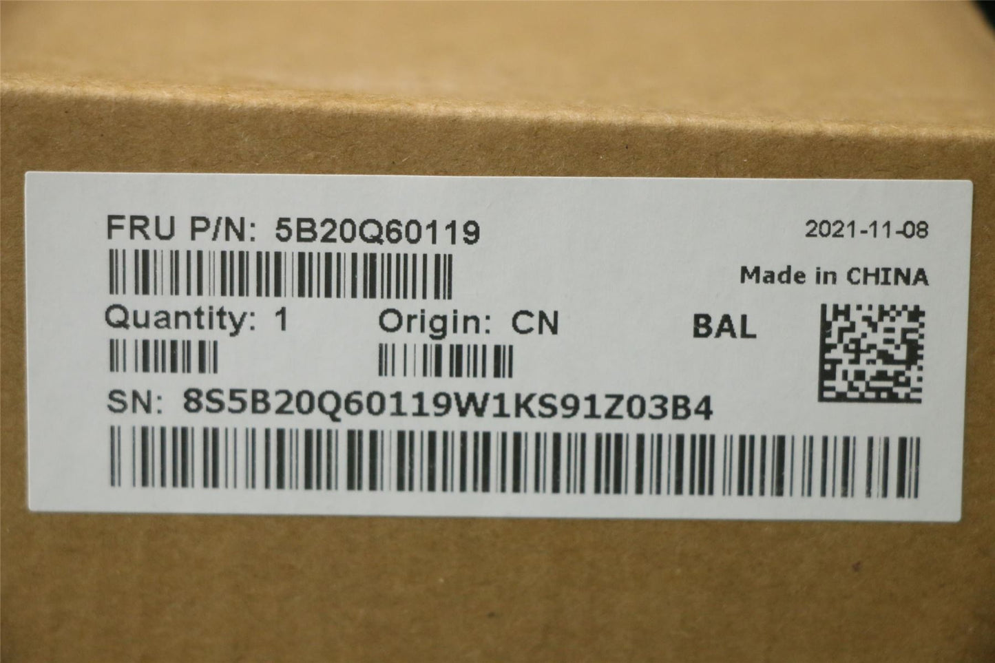 Lenovo MBW81AXWIN17-8550U TEX-FTCUMA4G 5B20Q60119