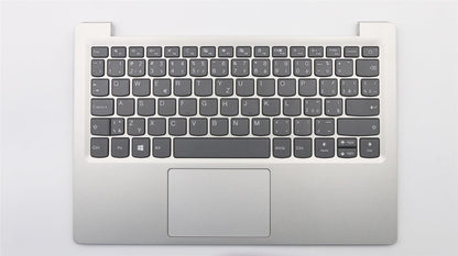 Lenovo IdeaPad S130-11IGM Keyboard Palmrest Top Cover Czech Grey 5CB0R61324