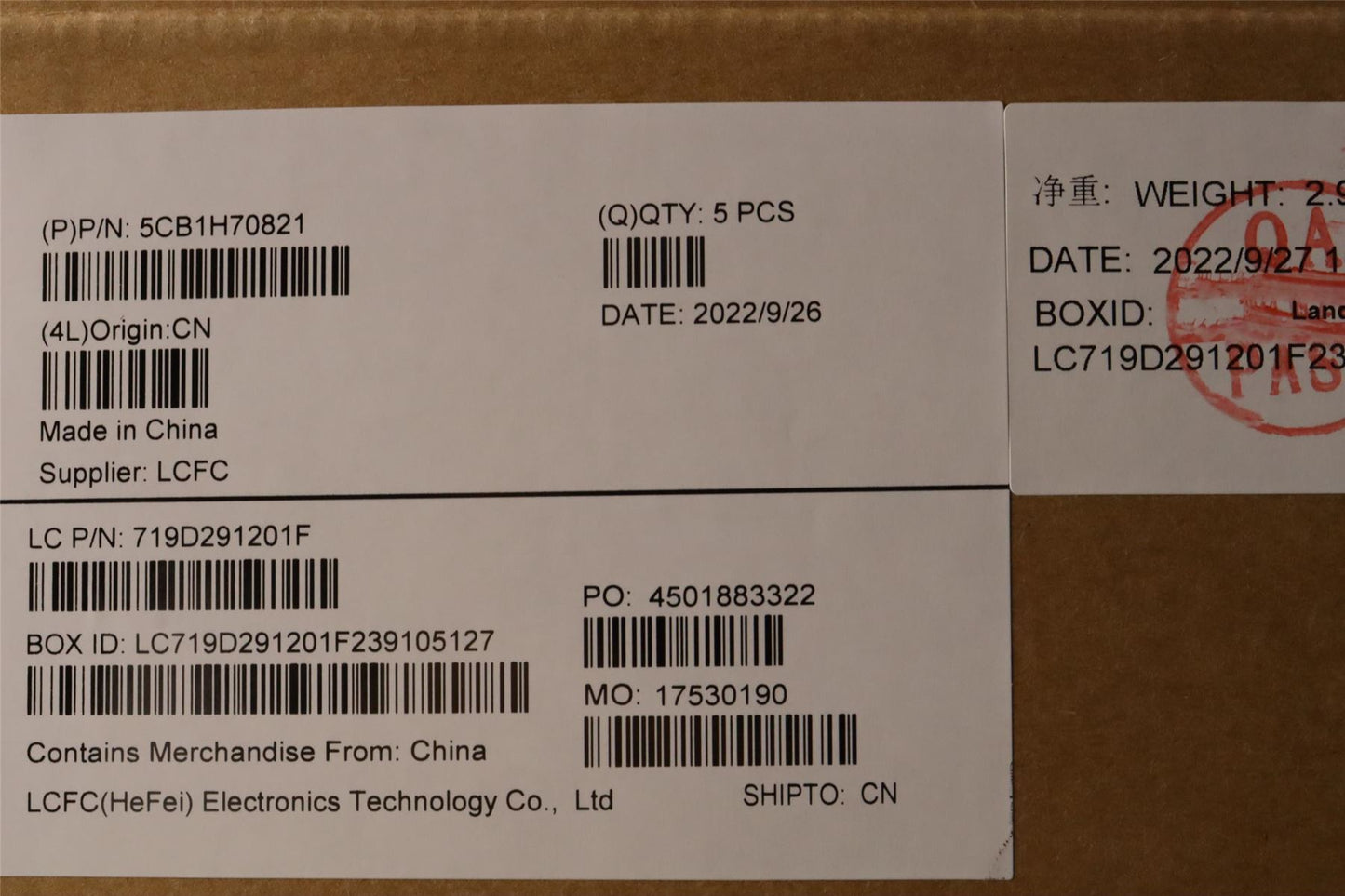 Lenovo Upper Case ASM_POR L82SV CG 5CB1H70821