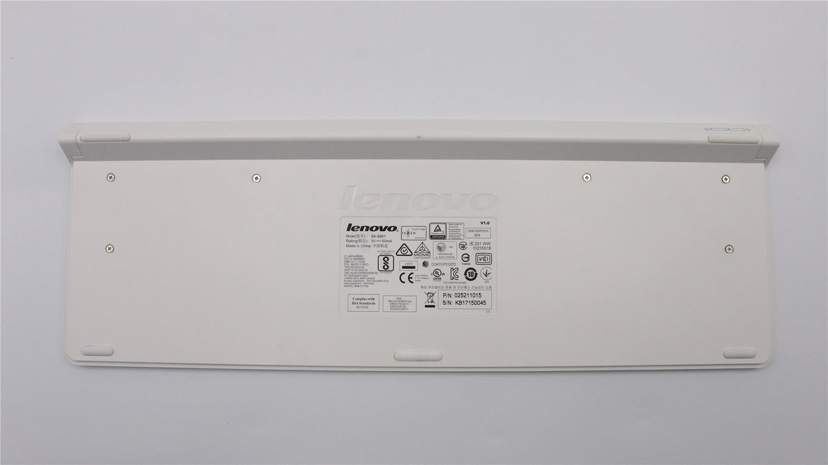 Lenovo Liteon SK-8861(US-EU) 2.4G KB-White8 US English Keyboard 25211015