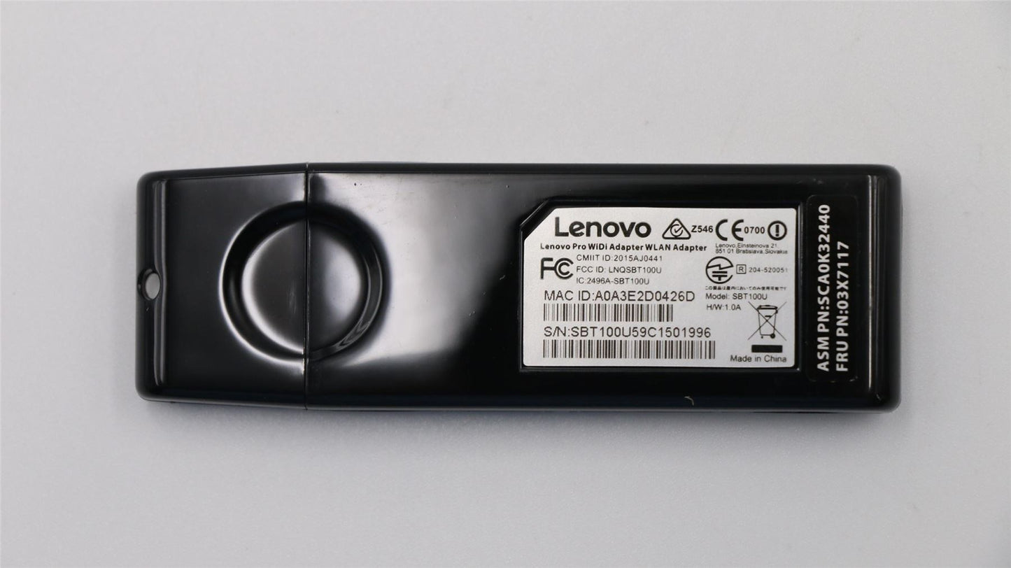 Lenovo WiDi wireless dongle US FRU 03X7117
