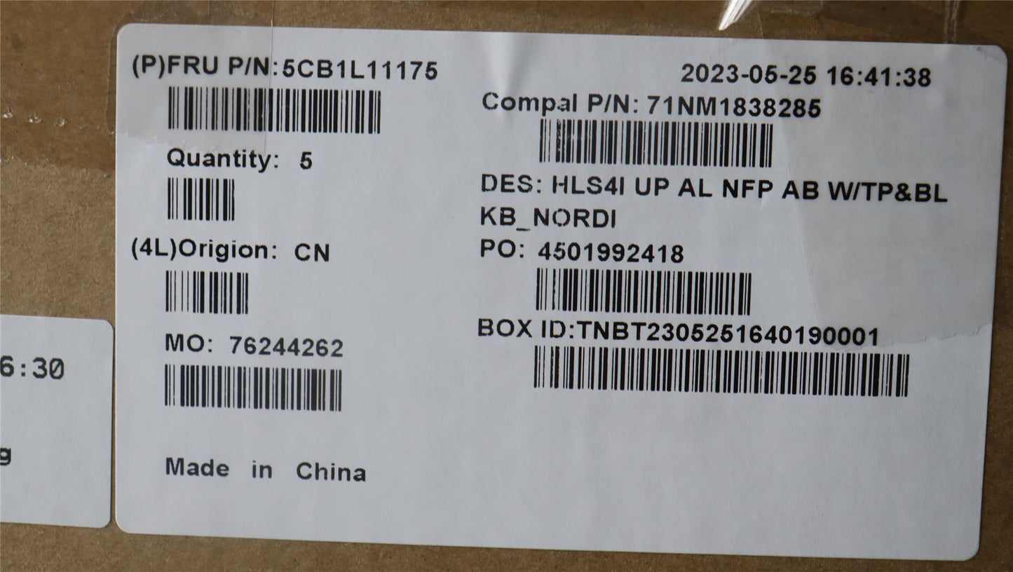Lenovo IdeaPad 5 14IRL8 5 14ABR8 Palmrest Cover Touchpad Keyboard 5CB1L11175