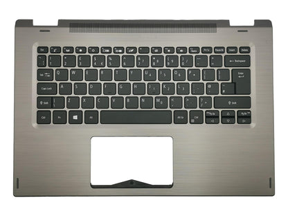 Acer Spin SP314-52 Palmrest Cover Keyboard UK Grey Gray 6B.H60N1.032