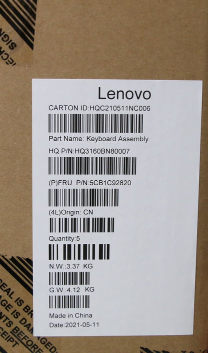 Lenovo Upper Case ASM_FRA/ENG H 82KN GY 5CB1C92820