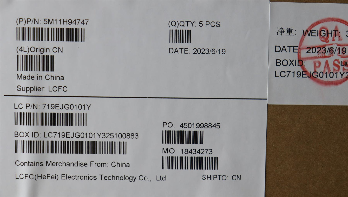 Lenovo MECH_ASM FRU KBD CCV ENG (CHY) US BK 5M11H94747 5M11H94748 5M11H94749
