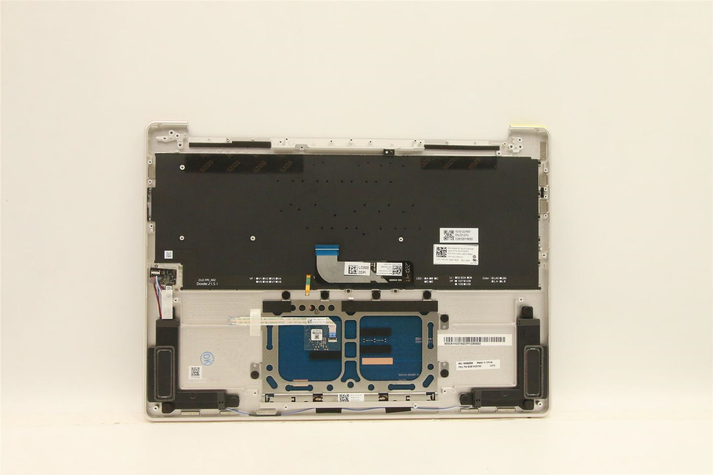 Lenovo Yoga 9 14IAP7 Palmrest Cover Touchpad Keyboard Silver 5CB1H23743
