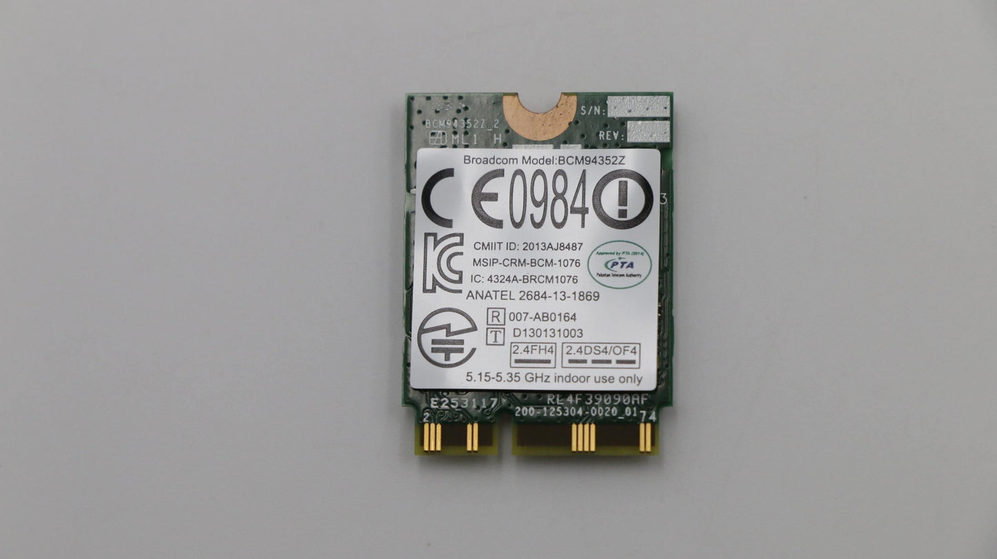 Lenovo Wireless,CMB,CBT,4352 M.2 Board 04X6020