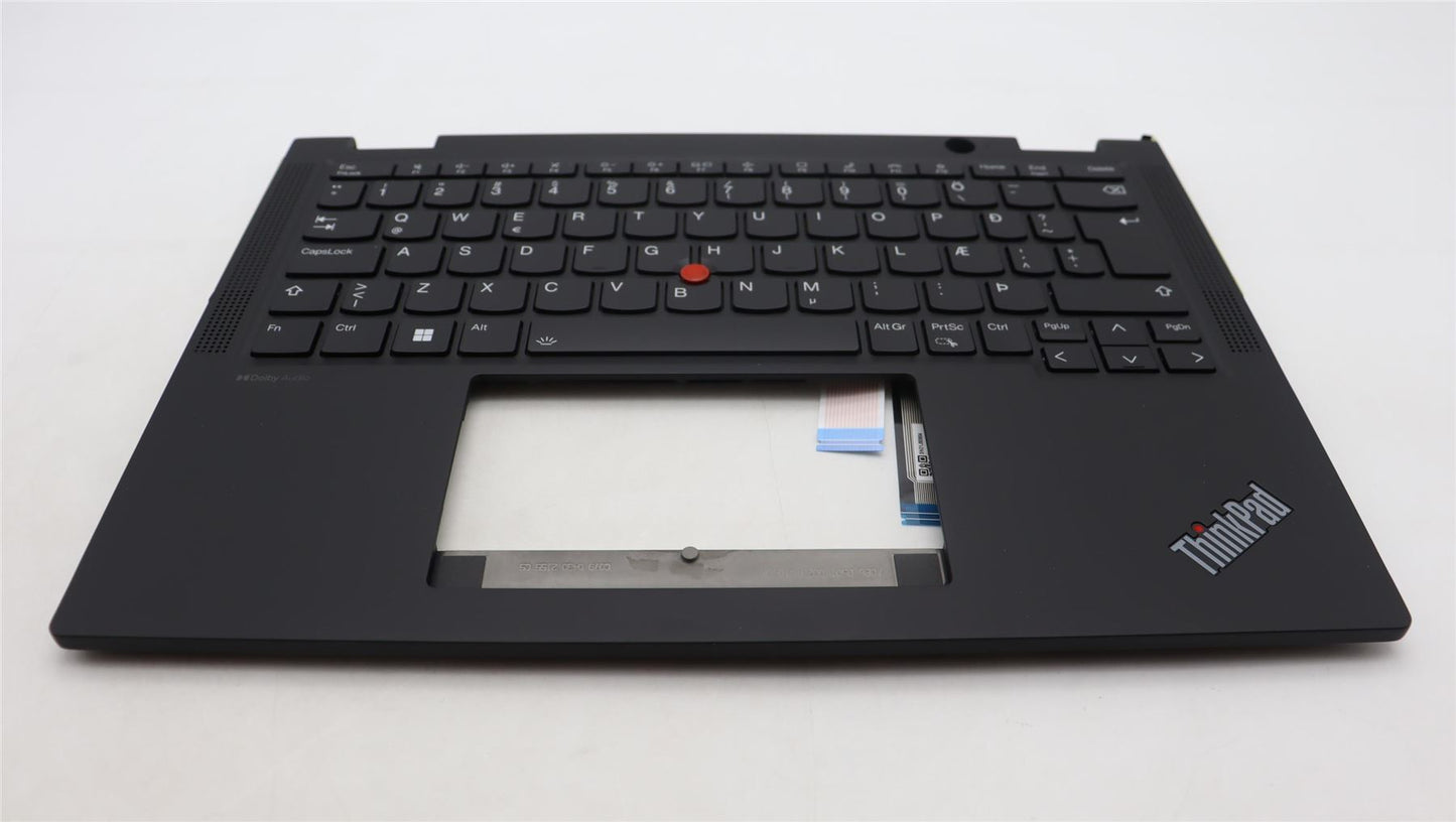 Lenovo ThinkPad X13 Gen 4 Keyboard Palmrest Top Cover Icelandic Black 5M11L64240