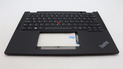 Lenovo ThinkPad X13 Gen 4 Keyboard Palmrest Top Cover Icelandic Black 5M11L64240