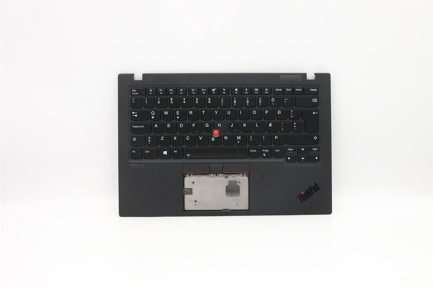 Lenovo Carbon X1 7th Keyboard Palmrest Top Cover Icelandic Black 5M10W85927