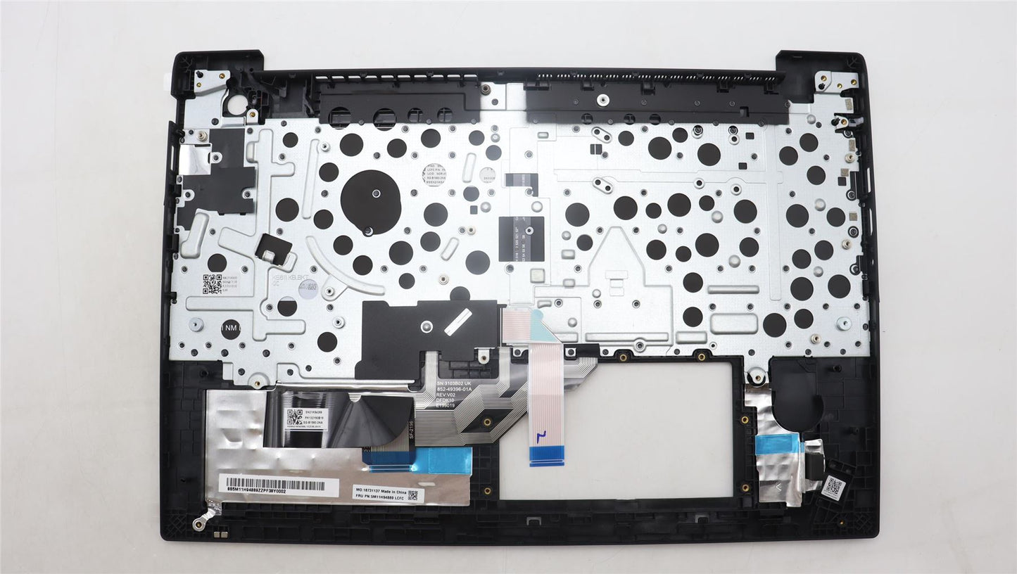 Lenovo ThinkPad E16 Gen 1 Keyboard Palmrest Top Cover Norwegian Black 5M11H94889