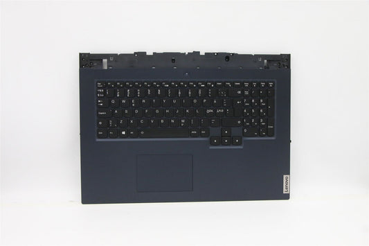 Lenovo Legion 5-17ACH6H Palmrest Cover Touchpad Keyboard Nordic Blue 5CB1C19241