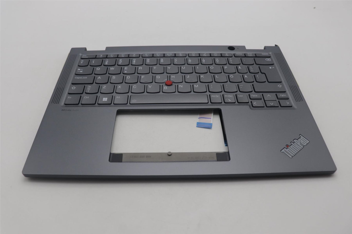Lenovo ThinkPad X13 Gen 4 Keyboard Palmrest Top Cover Grey Backlit 5M11L64589