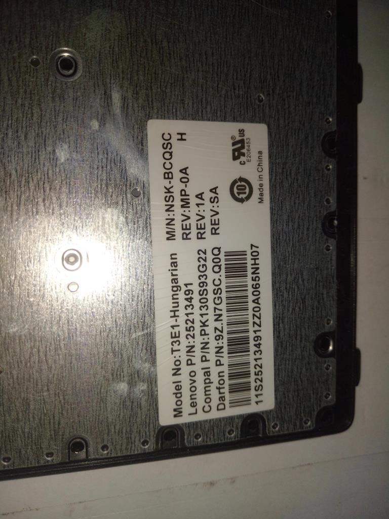 Lenovo T3E1-DF-Hun-BlackKeySilverF-KBD Hungarian Keyboard 25213491
