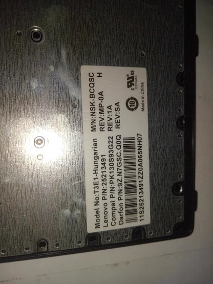Lenovo T3E1-DF-Hun-BlackKeySilverF-KBD Hungarian Keyboard 25213491