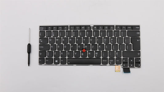 Lenovo THO2 CHY BL-KB SV CFR Canadian French Keyboard 01ER871
