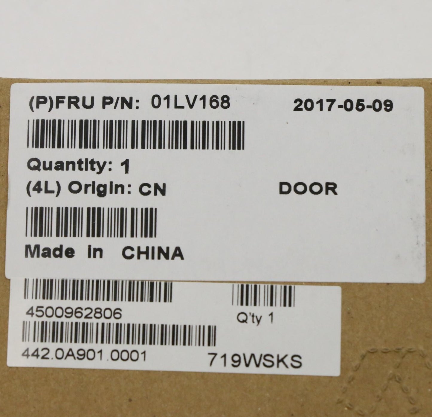 Lenovo SIM/SD door, Black 01LV168