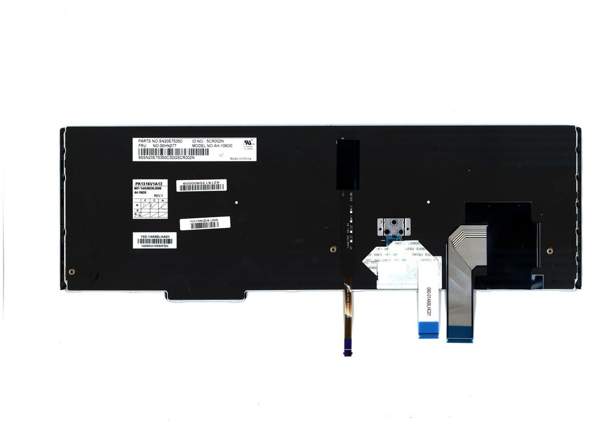 Genuine Lenovo Yoga 15 Keyboard German Black Backlit 00HN277 00HW662 SN20E75350