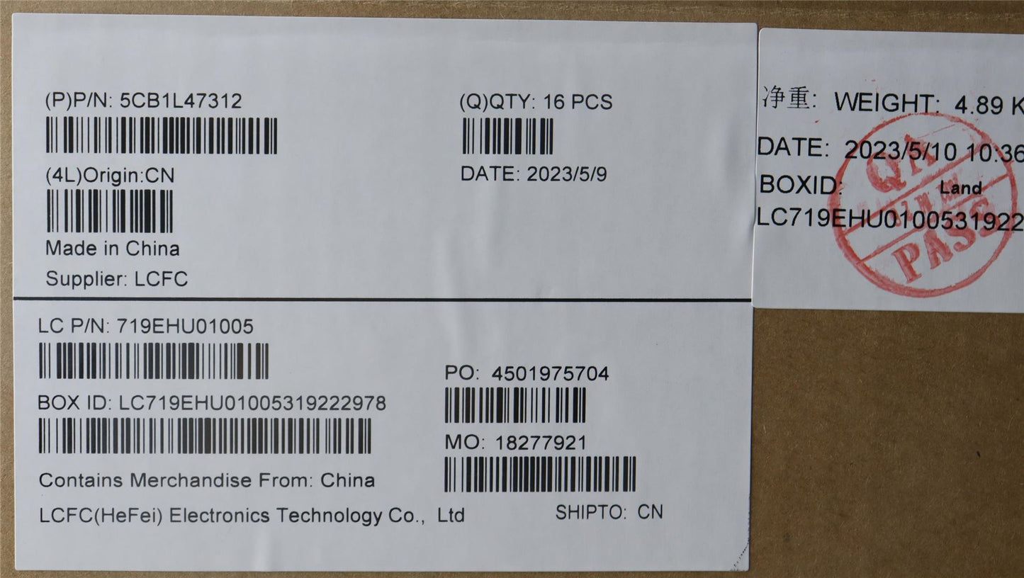 Lenovo FRU KT4D0_D_COVER_UMA_WL_ASSY_GR 5CB1L47312