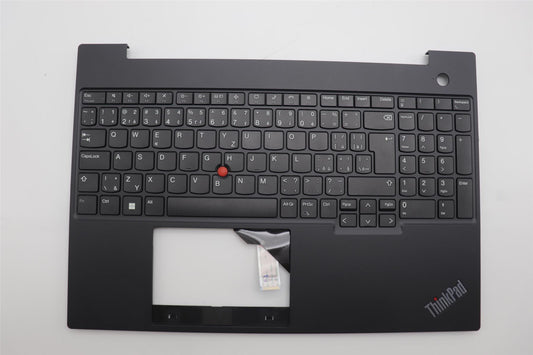 Lenovo ThinkPad E16 Gen 1 Keyboard Palmrest Top Cover Black 5M11L65012