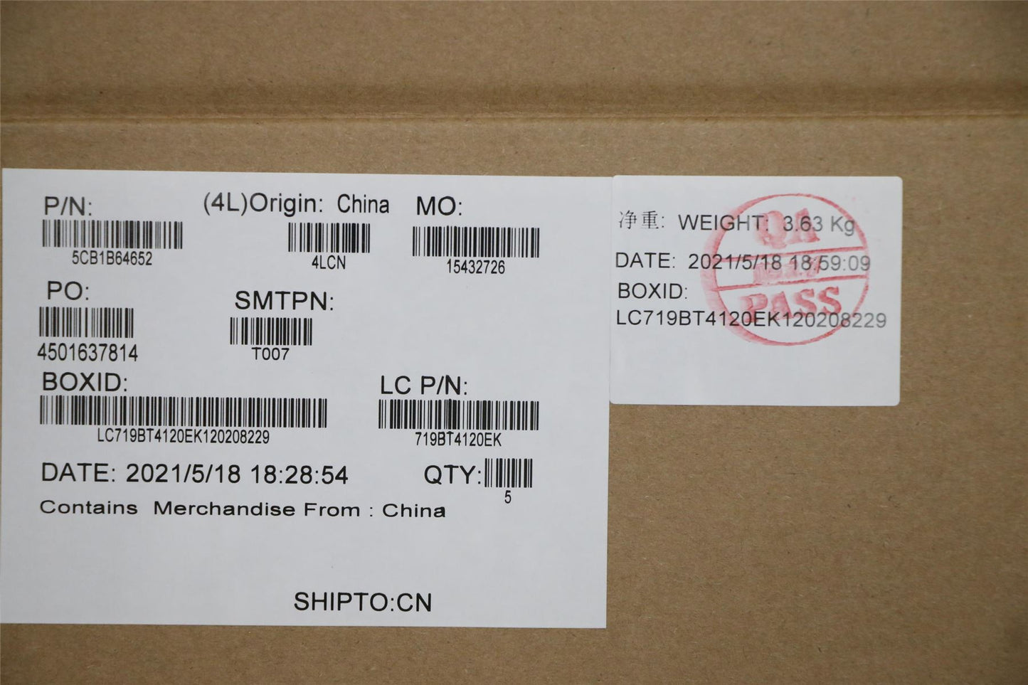 Lenovo Upper Case ASM_SLVL82H8FPABNBL 5CB1B64652
