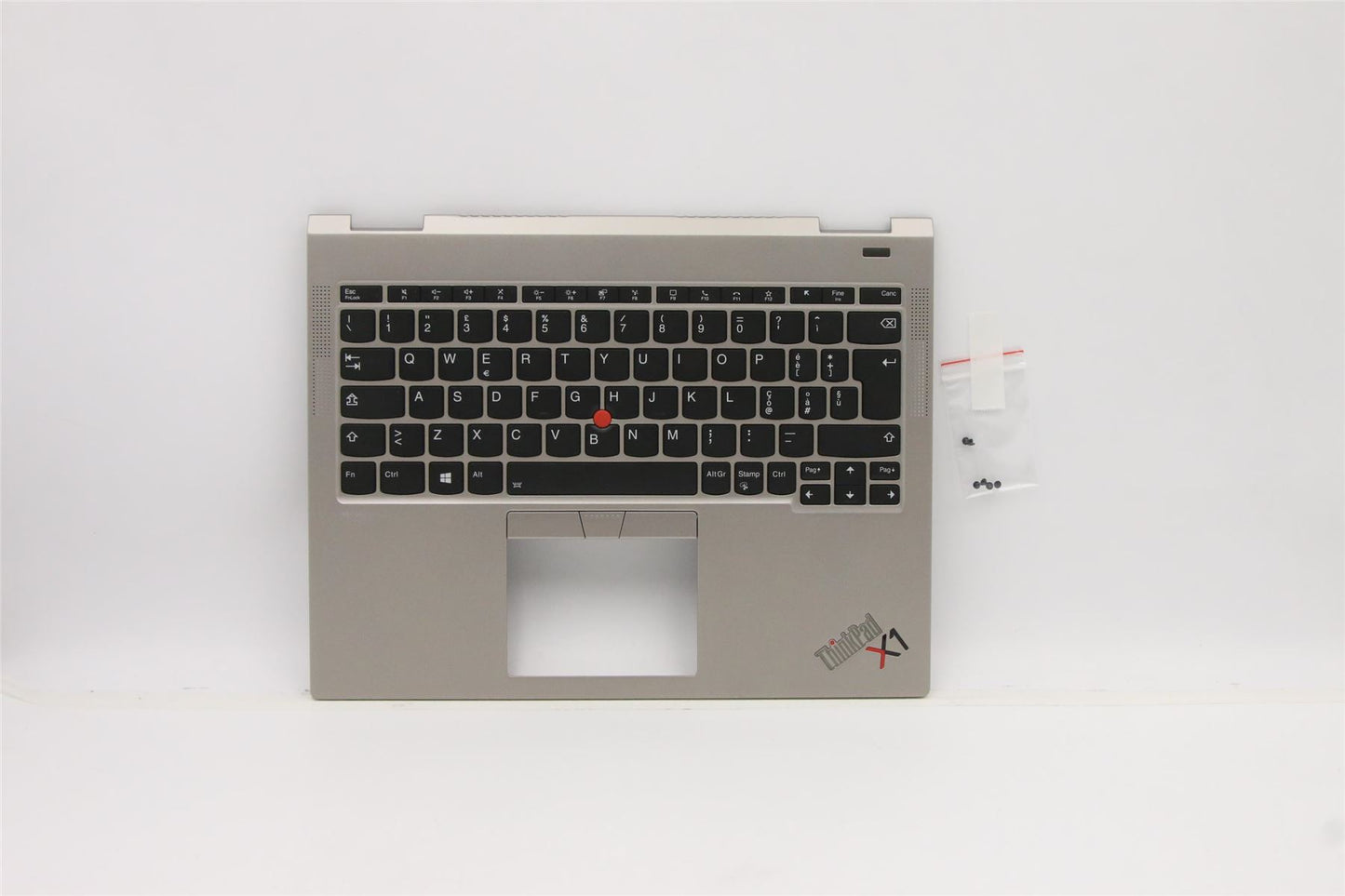 Lenovo ThinkPad X1 Keyboard Palmrest Top Cover Italian Titanium 5M11B59859