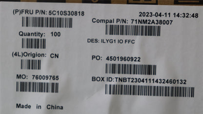 Lenovo IO/B FFC C 82Y3 5C10S30818