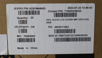 Lenovo IdeaPad 1-15ADA7 1 15AMN7 LCD Cover Rear Back Housing Grey 5CB1F36621