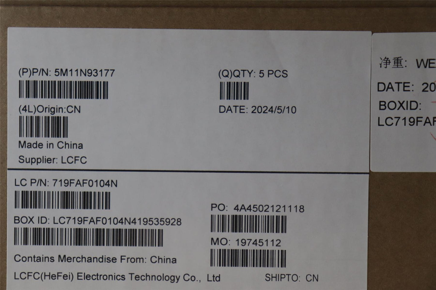 Lenovo MECH_ASM BL KB BK WW HBW PMX 5M11N93178
