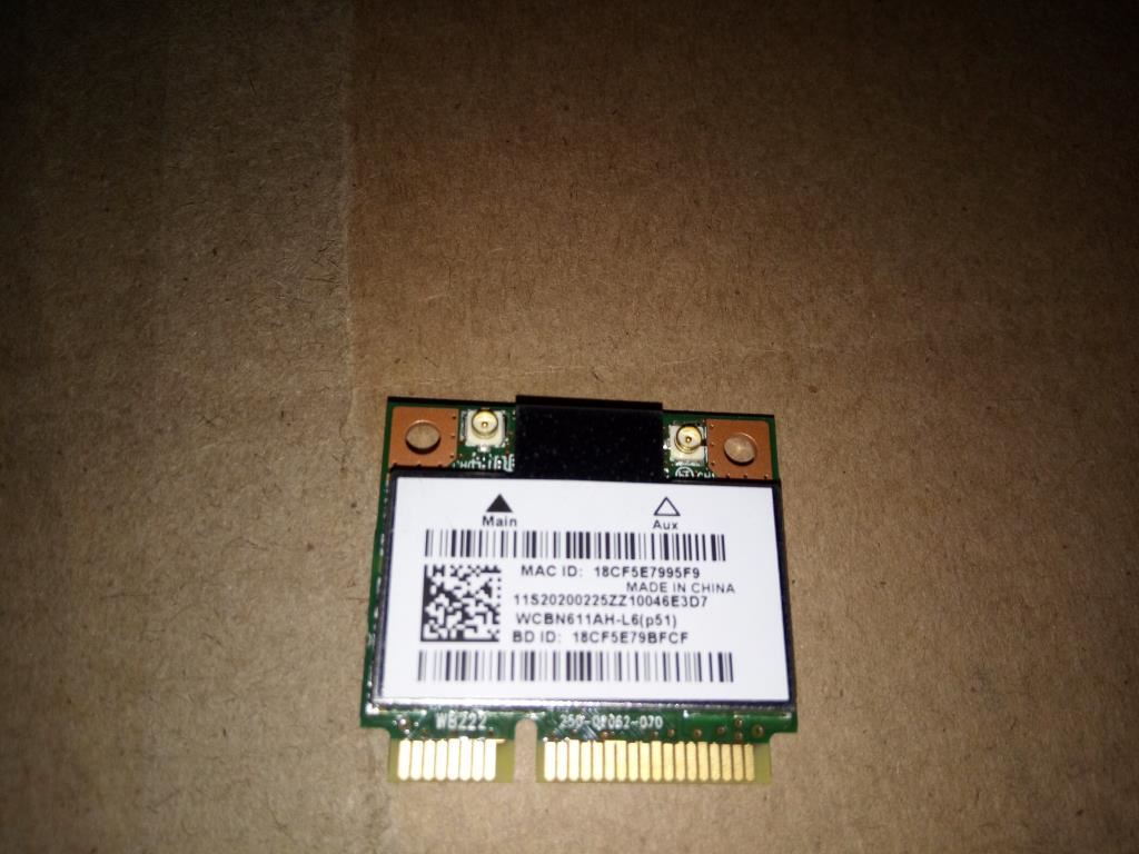 Lenovo Wireless, CMB, LTN, WB222 HMC LiteOn Board 04W3812
