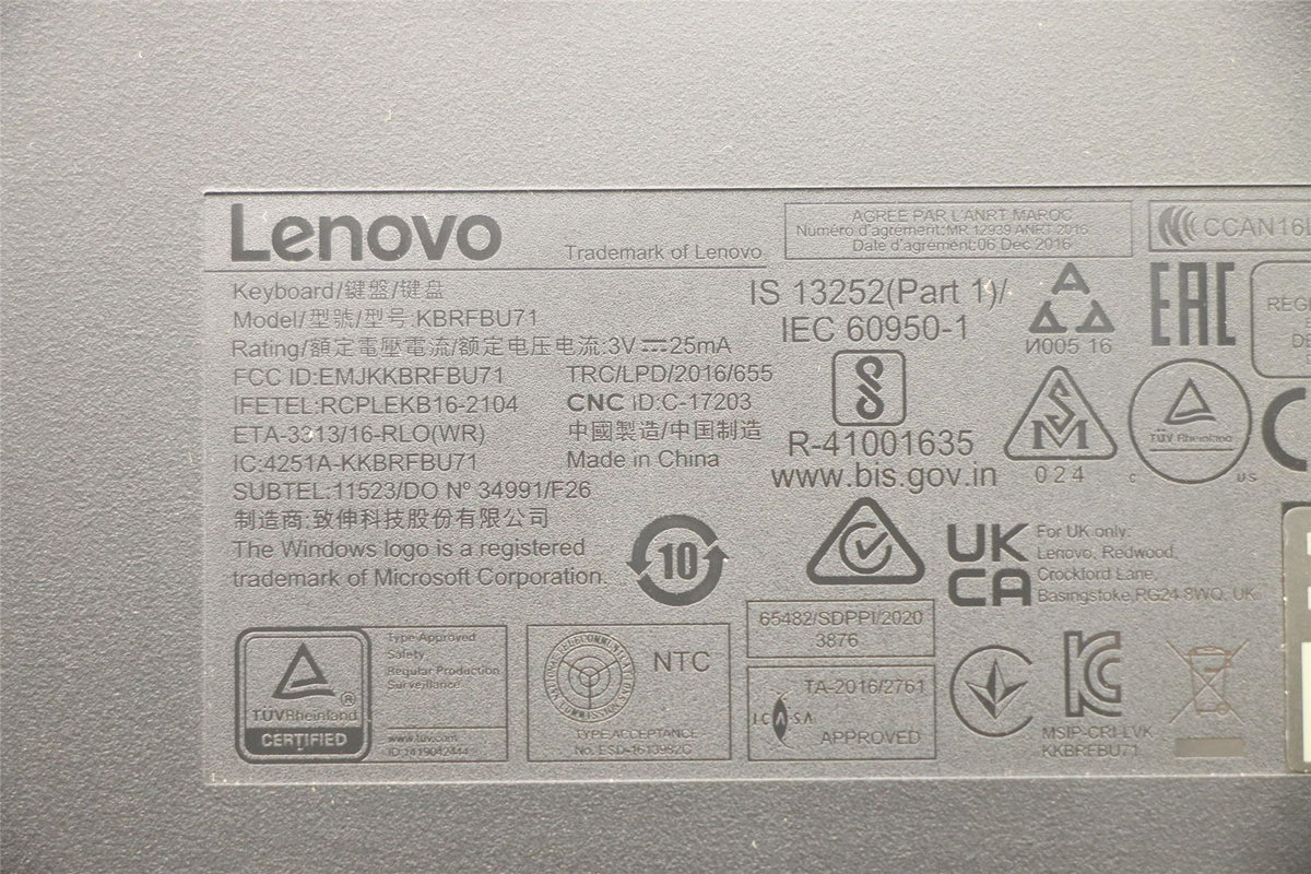 Lenovo KYB_MOUSE WL KM Calliope BK THAI Keyboard 5KM0U87668