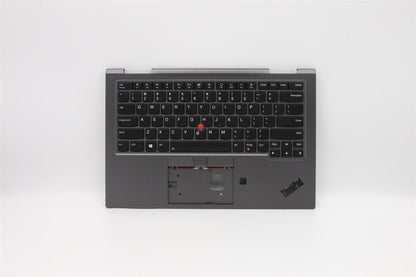 Lenovo Yoga X1 5th Keyboard Palmrest US Grey Backlit 5M10Z37082