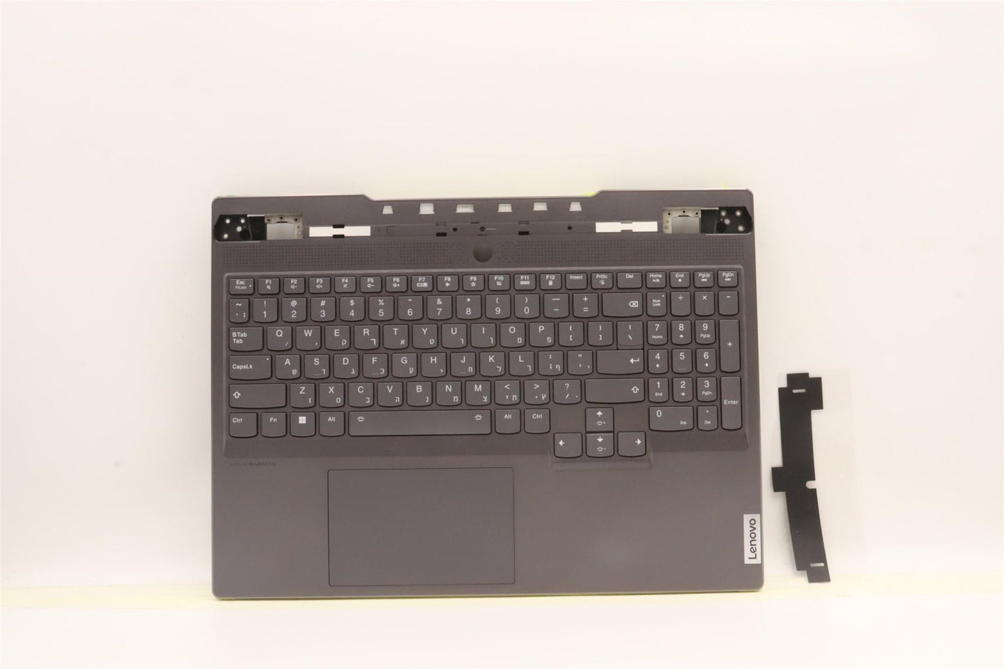 Lenovo Legion 7 16IAX7 Palmrest Cover Touchpad Keyboard Hebrew Grey 5CB1J31424