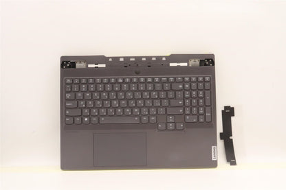 Lenovo Legion 7 16IAX7 Palmrest Cover Touchpad Keyboard Hebrew Grey 5CB1J31424