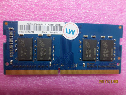 Lenovo MEMORY 8GB DDR4 2400 SoDIMM 01AG710
