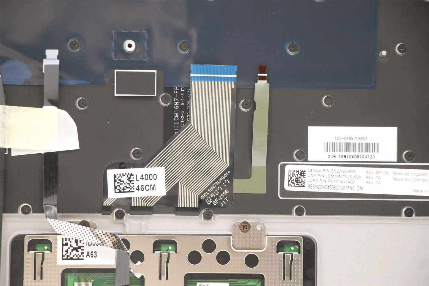 Lenovo Upper Case L 80Y7 PTN W/KB US 5CB0Q09678