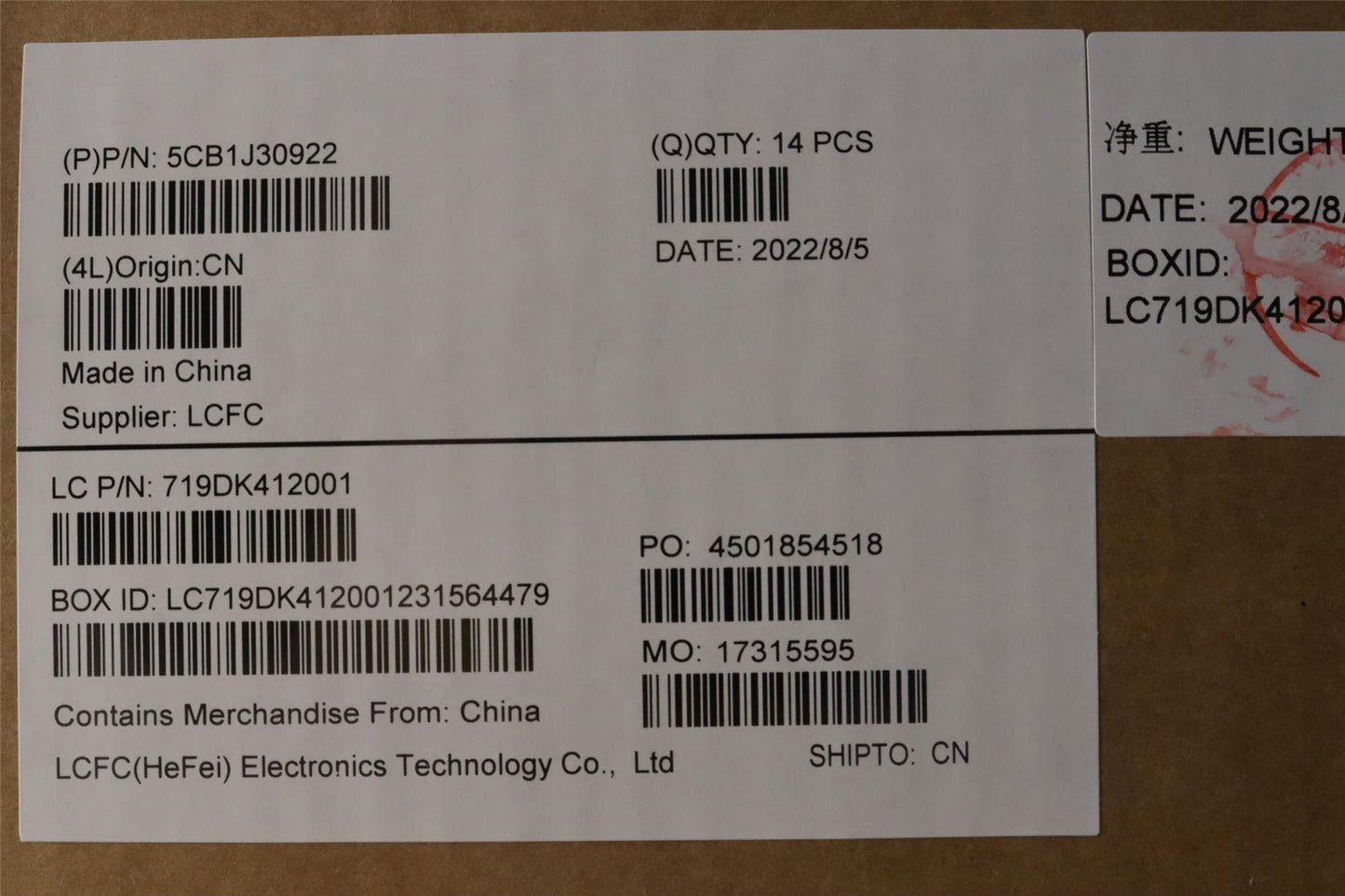 Lenovo Lower Case L82U9 CG 5CB1J30922